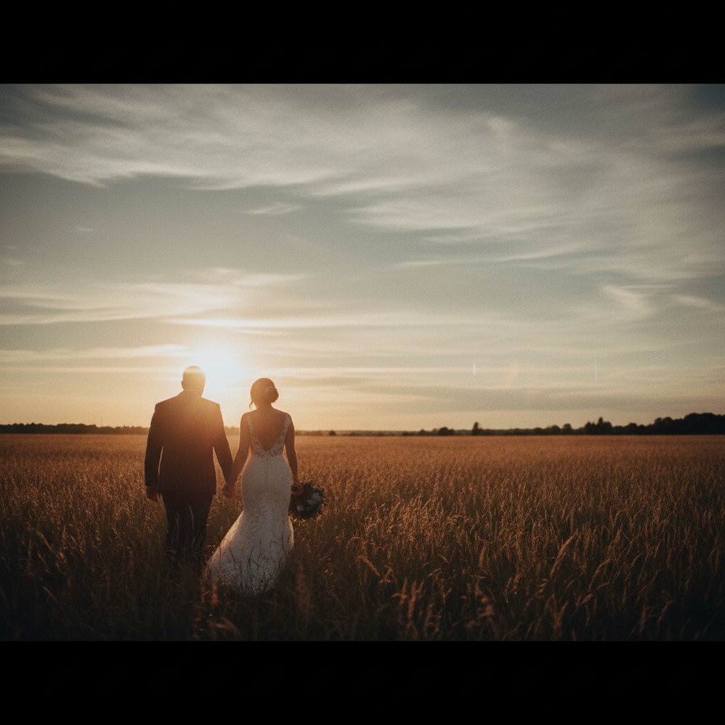 Couple at golden hour